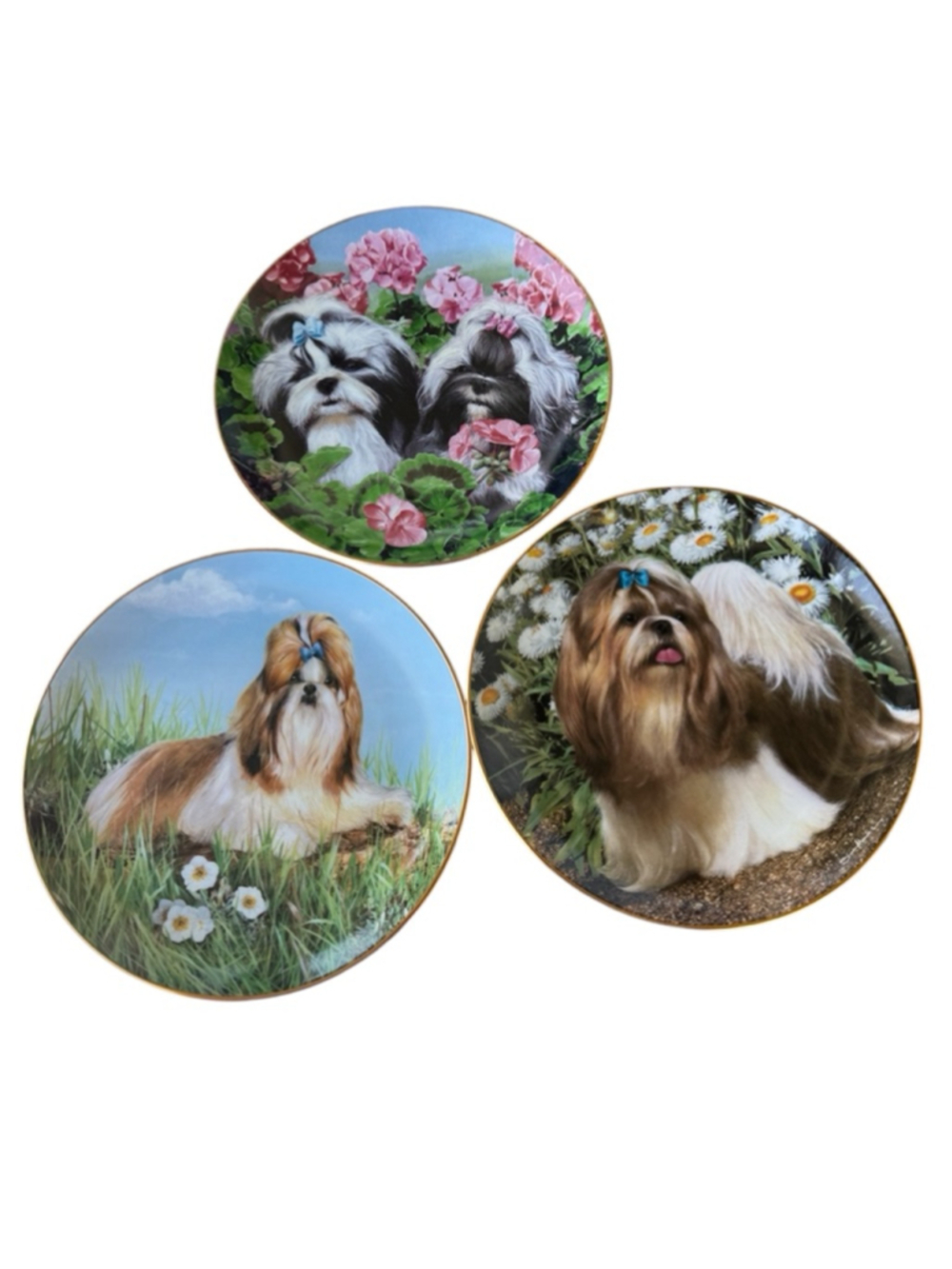 Danbury Mint shih Tzu limited edition plate collection